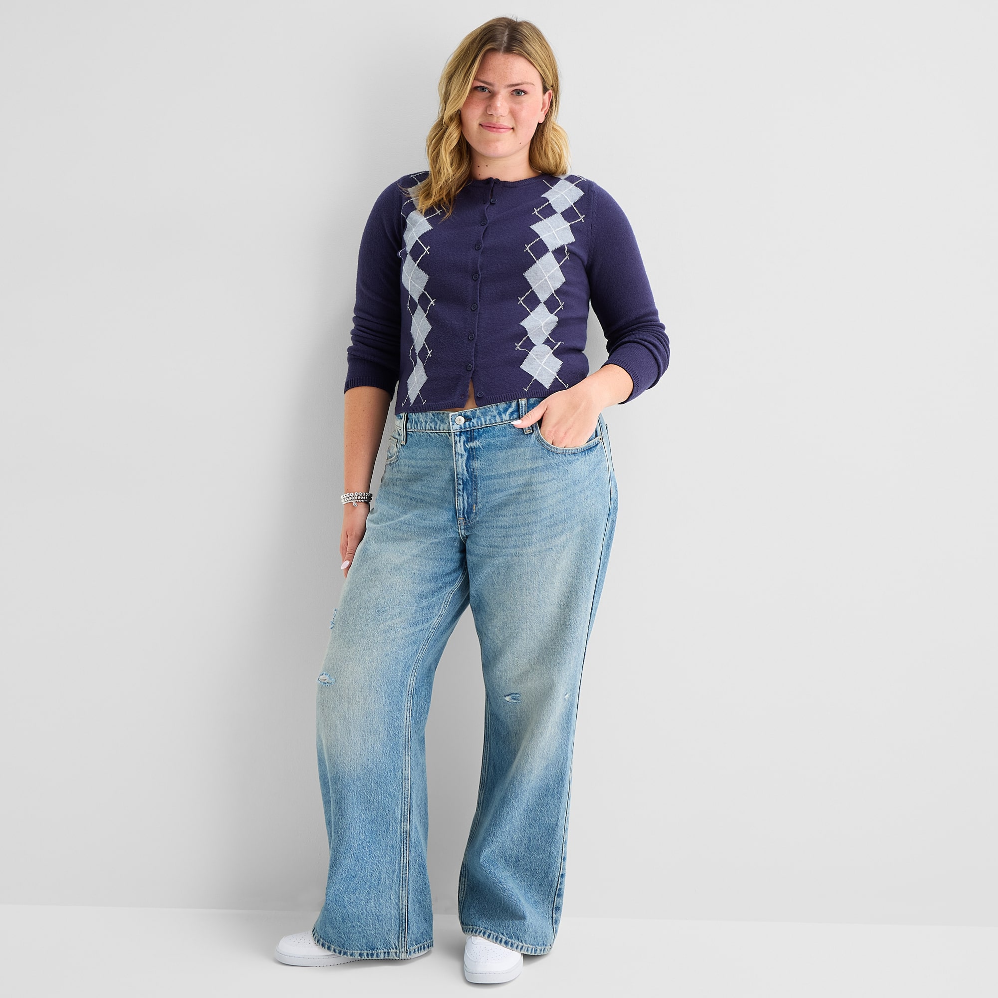 Arizona Womens Low Rise Straight Leg Jean