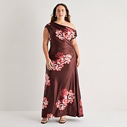 strapless dress purple Embellished Semi-Sheer Gown in Deep Size:20 HUSKY Charlotte - Maxi Dress like finish Brami-old