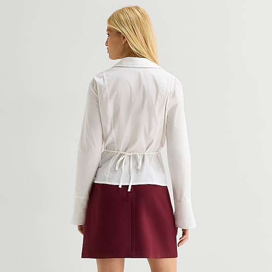 by&by Womens Juniors Long Sleeve Blouse