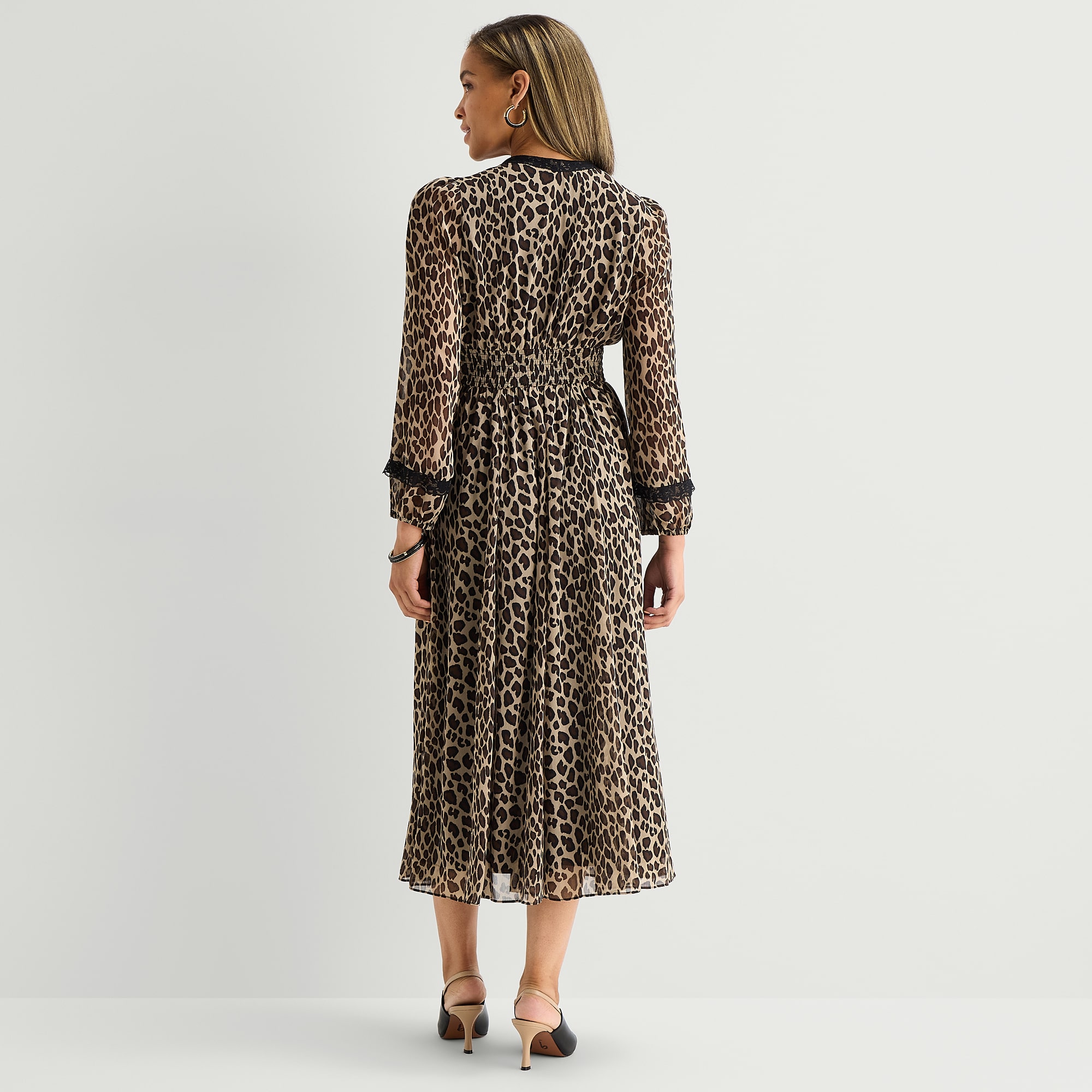 Melonie T Womens Midi V Neck Long Sleeve Cuffed Maxi Dress