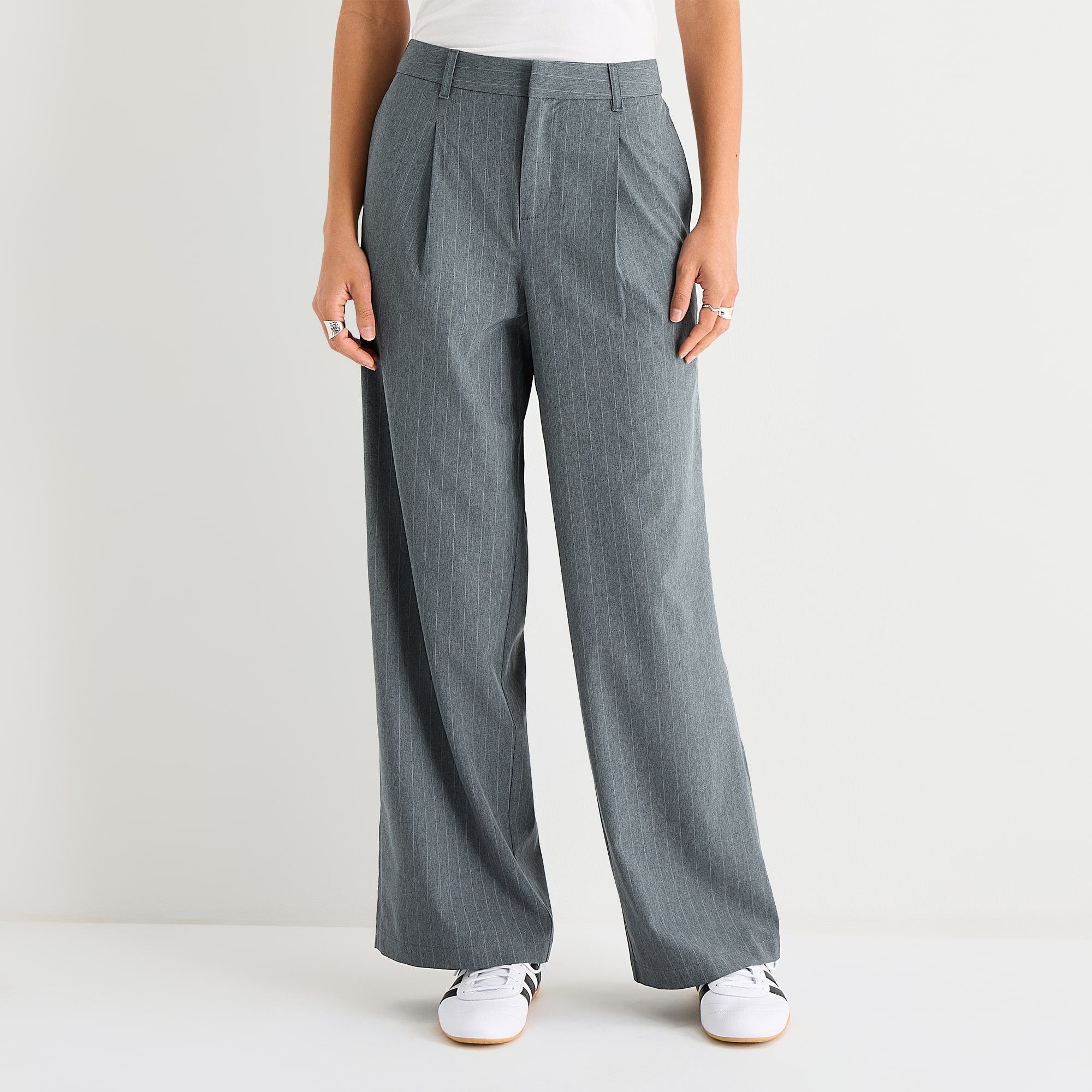 Stylus Womens Straight High Rise Trouser