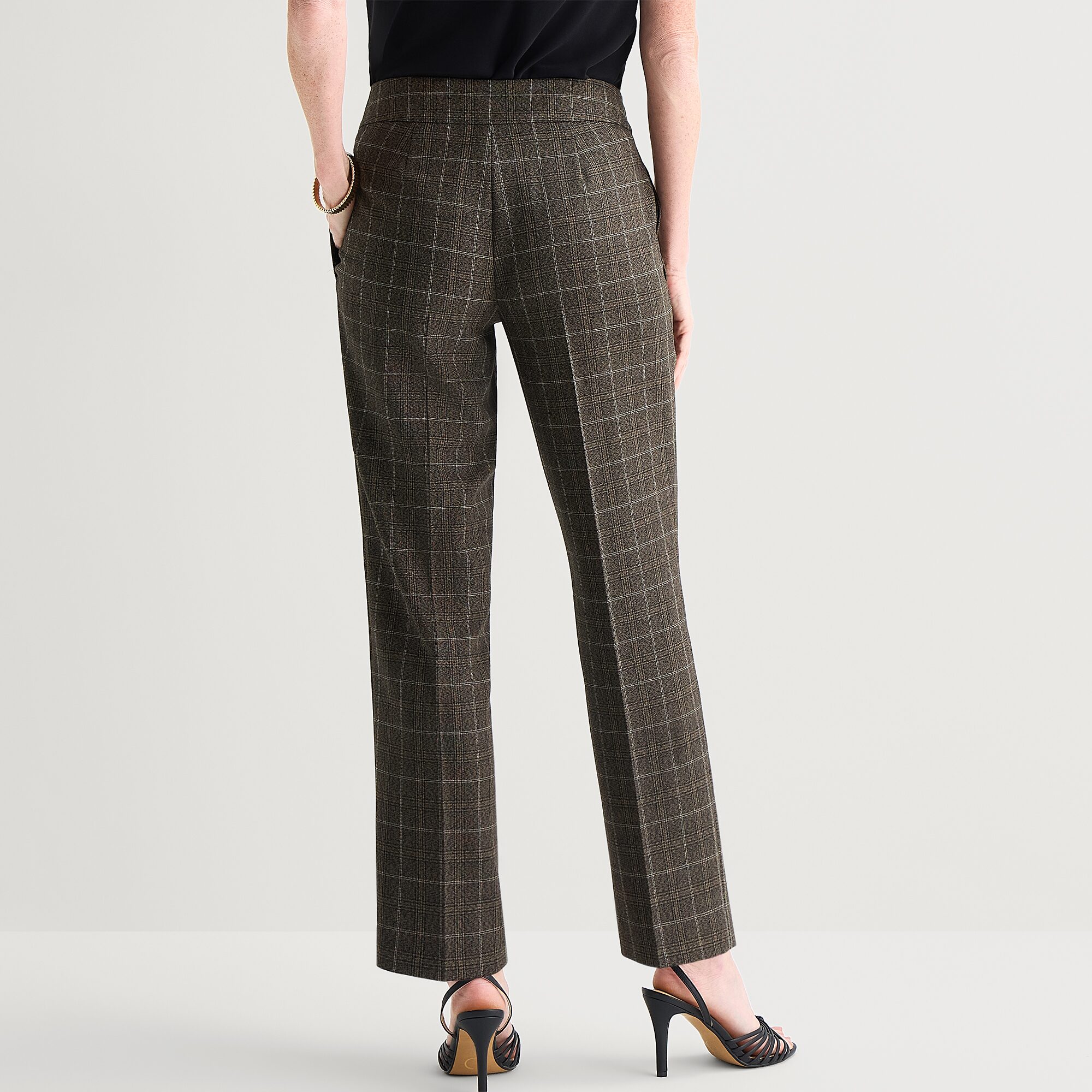Black Label by Evan-Picone Womens Classic Fit Straight Suit Pant
