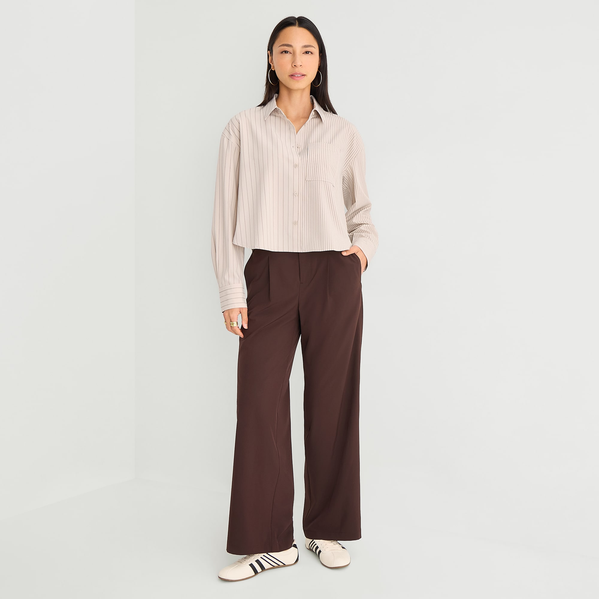 Stylus Womens Straight High Rise Trouser