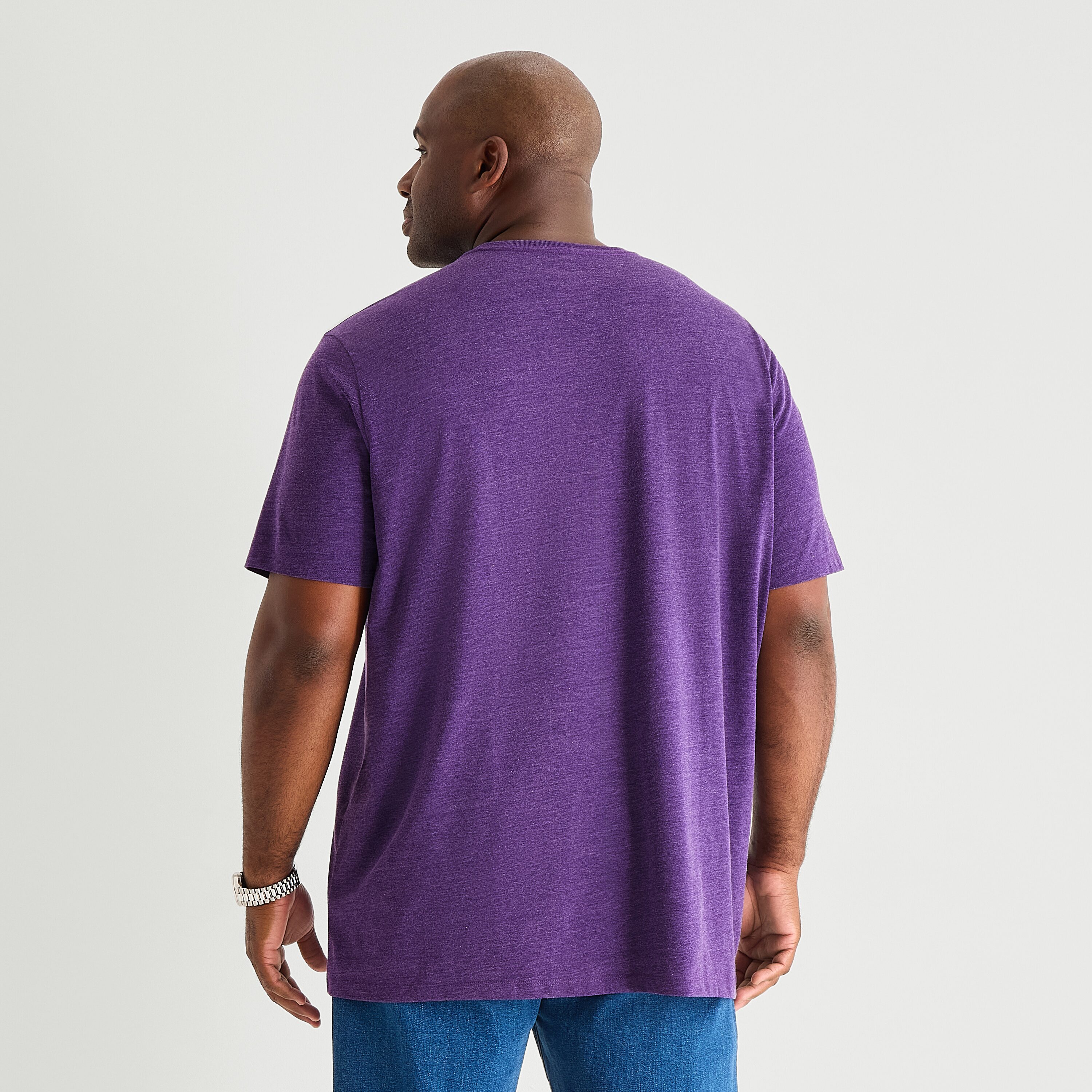 St. John's Bay Super Soft Mens Crew Neck Short Sleeve Quick Dry Big and Tall T-Shirt