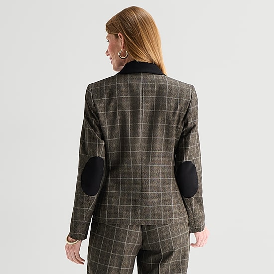 Black Label by Evan-Picone Womens Classic Fit Suit Jacket