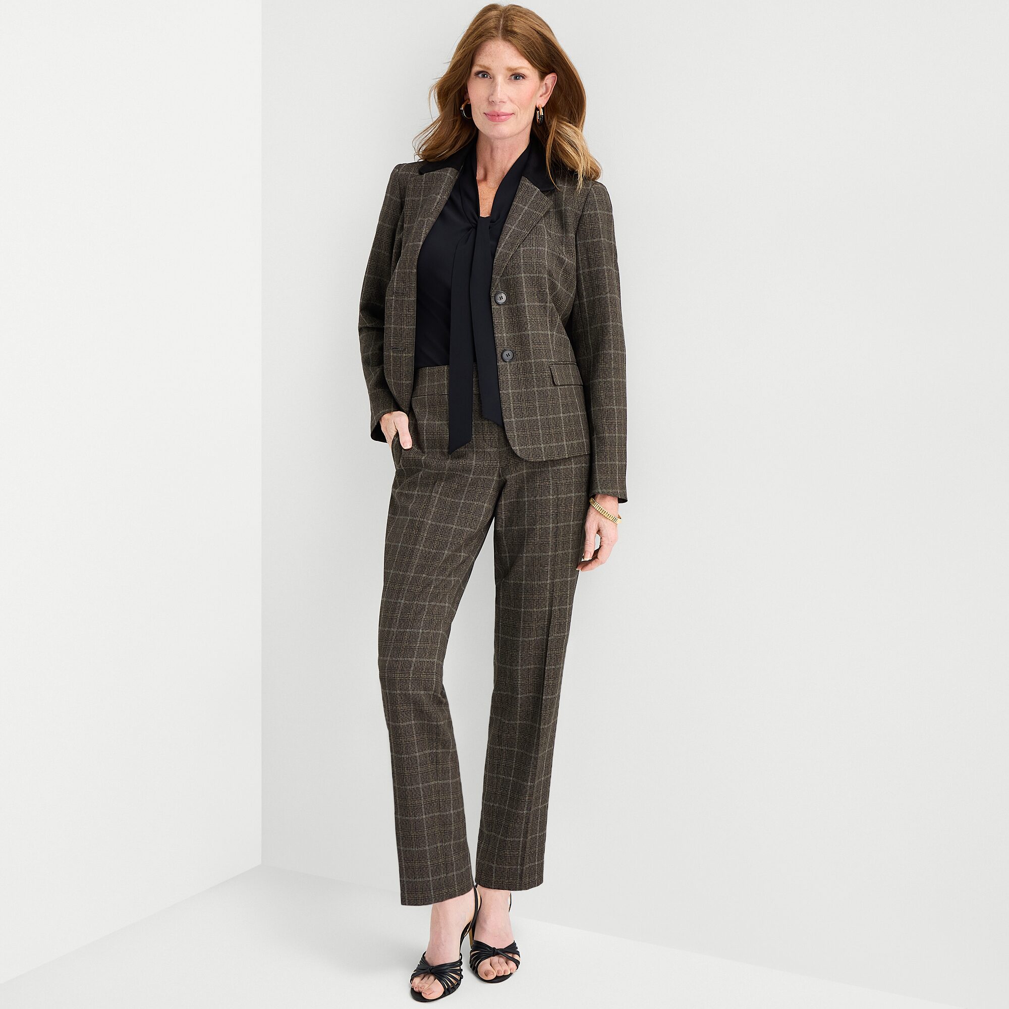 Black Label by Evan-Picone Womens Classic Fit Suit Jacket