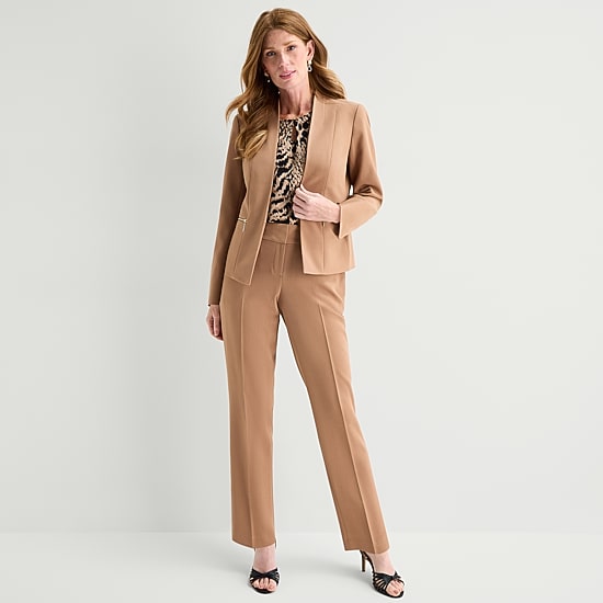 Black Label by Evan-Picone Womens Classic Fit Suit Jacket