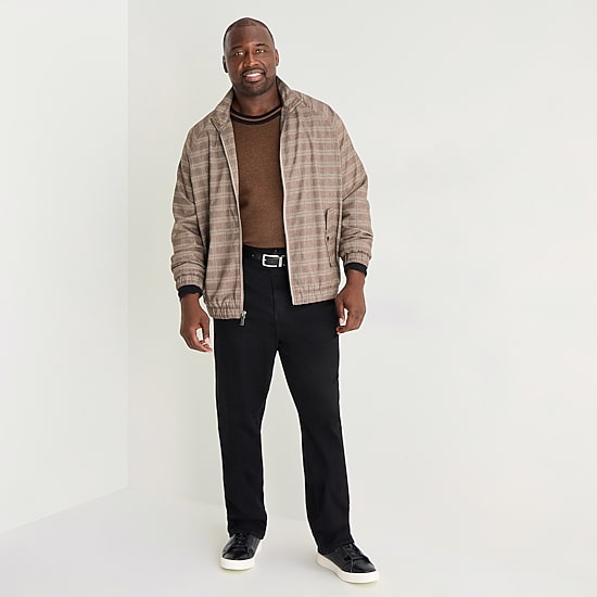 Shaquille O'Neal XLG™ Mens Lightweight Big and Tall Bomber Car Jacket