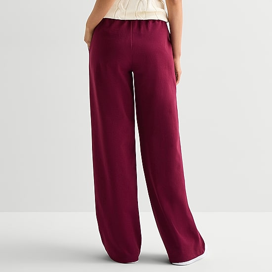 St. John's Bay Womens Wide Leg Pull-On Pant