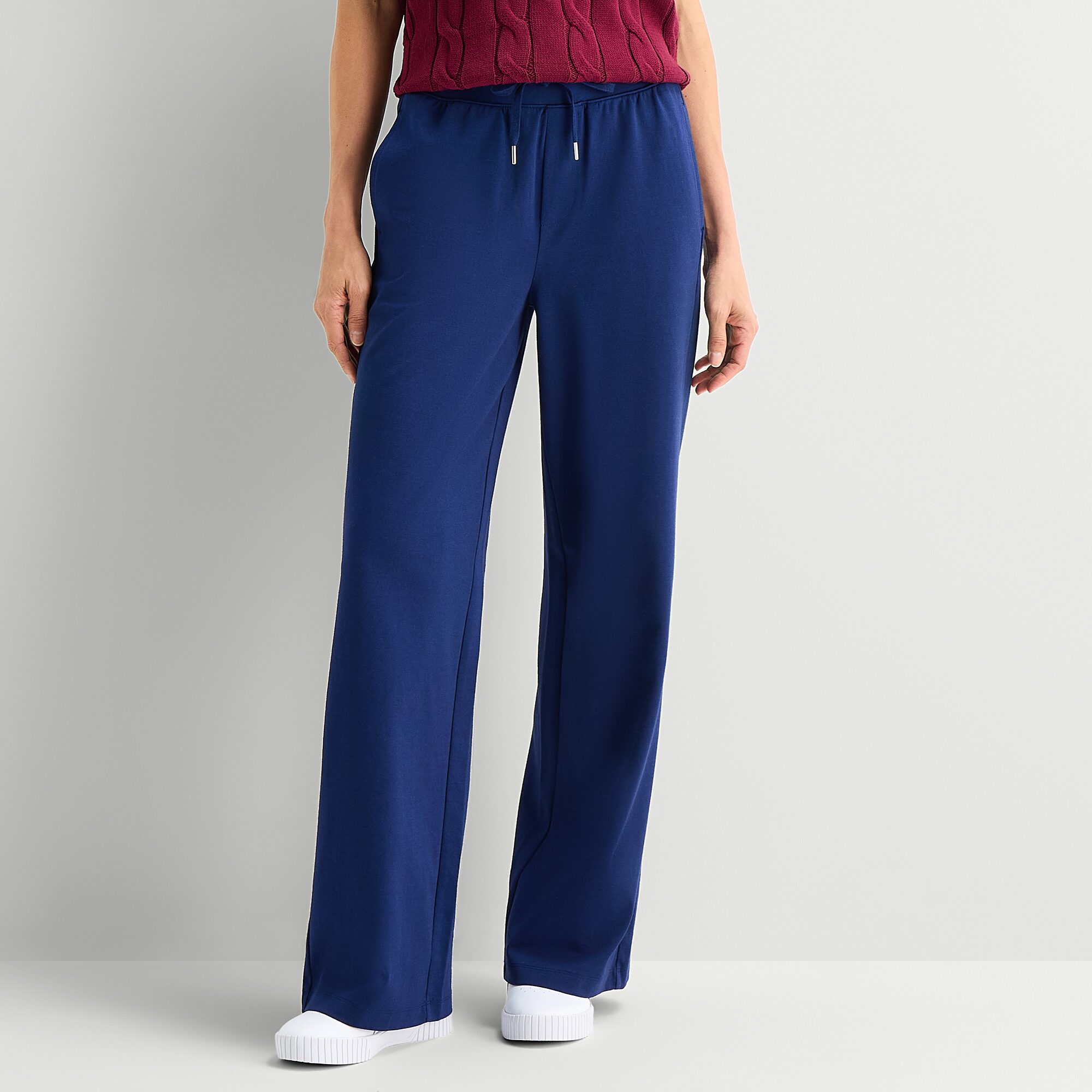 St. John's Bay Womens Wide Leg Pull-On Pant