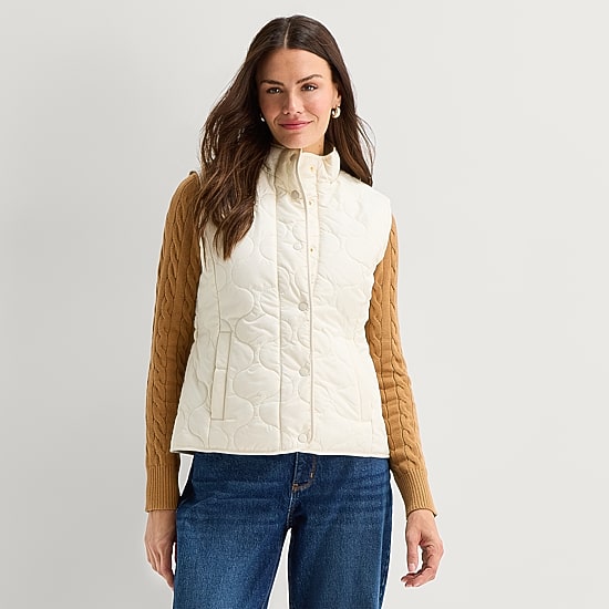 St. John's Bay Womens Quilted Vest