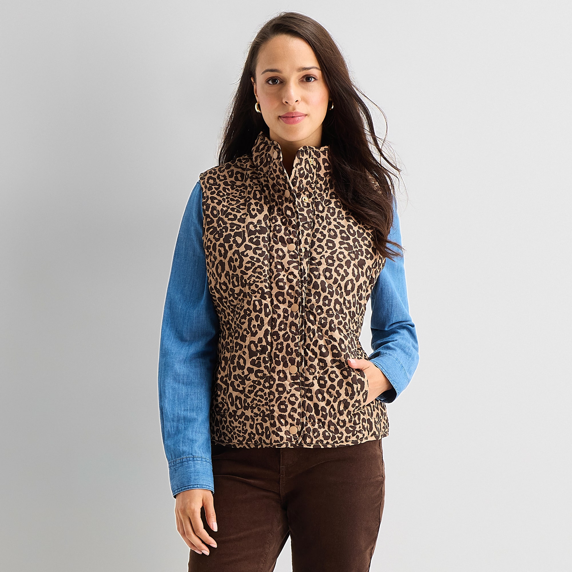 St. John's Bay Womens Quilted Vest