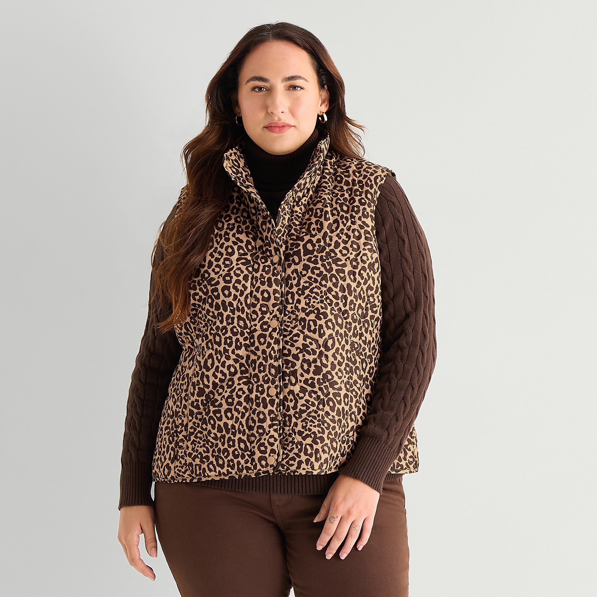 St. John's Bay Womens Quilted Vest