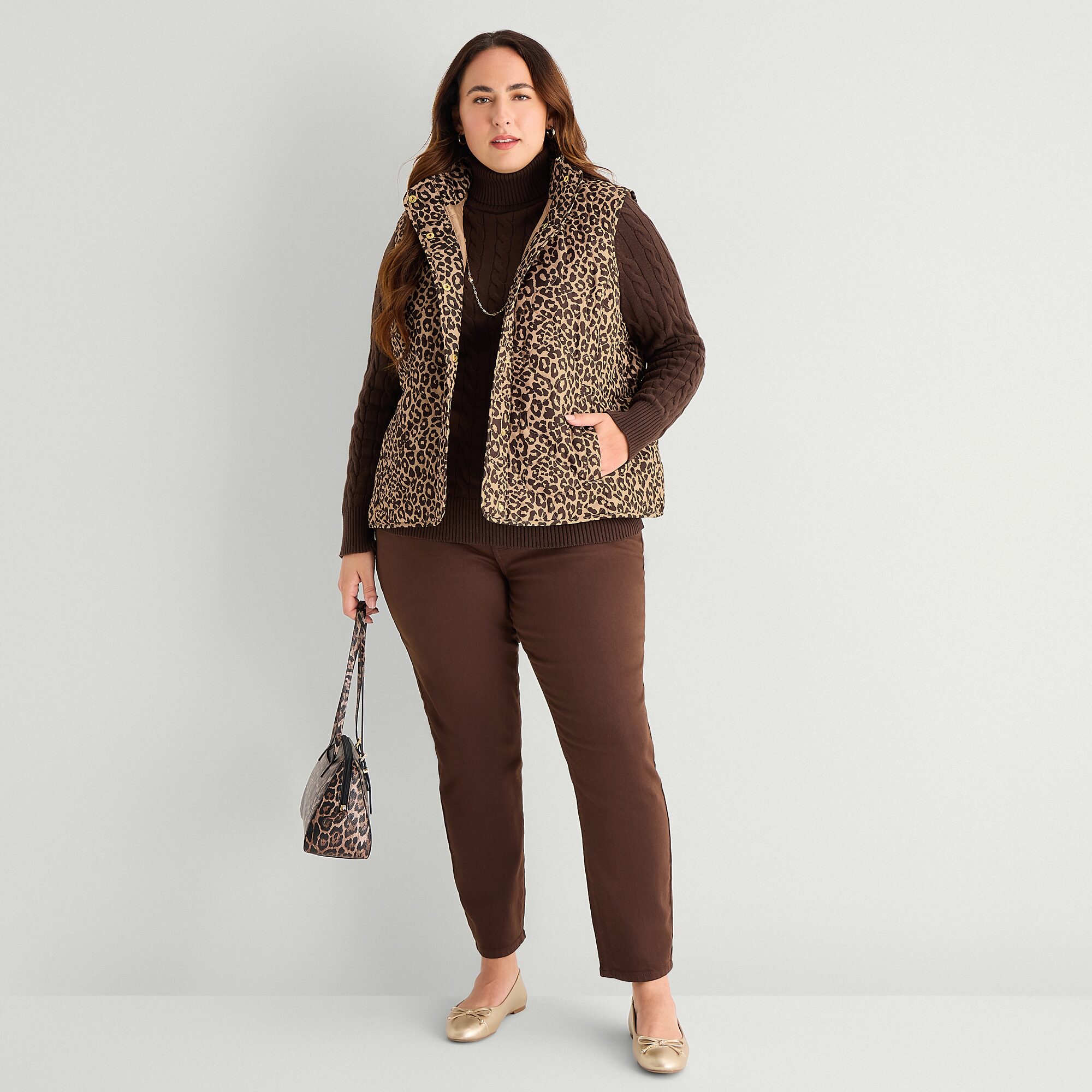 St. John's Bay Womens Quilted Vest
