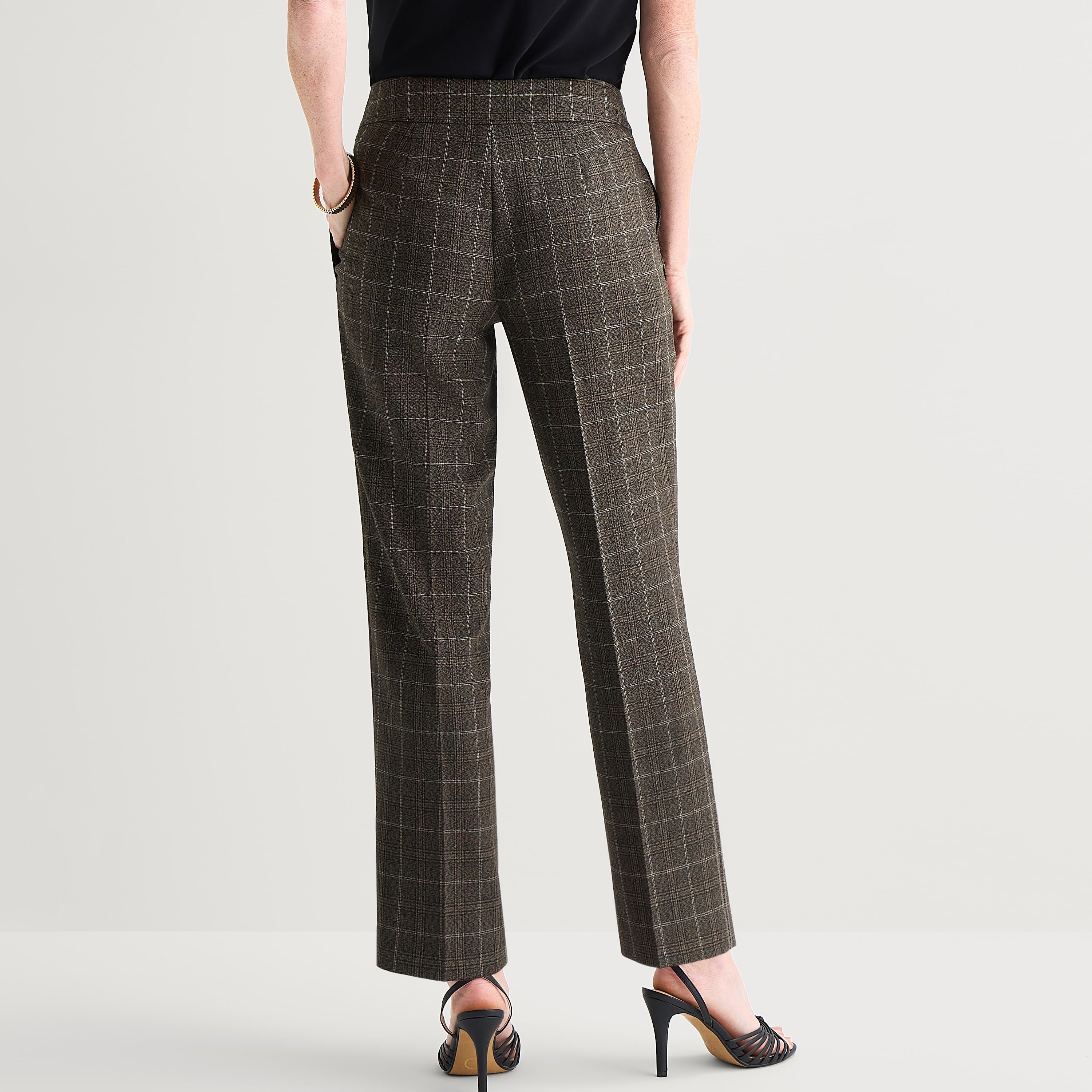Black Label by Evan-Picone Womens Classic Fit Straight Suit Pant