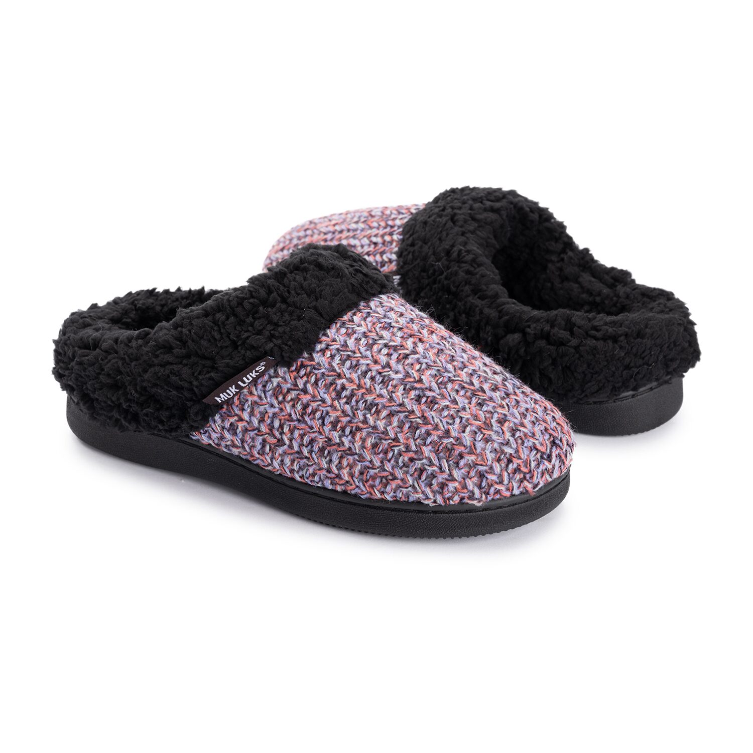 Muk Luks Ml F 26 Ds Slippers Womens Memory Foam Slip Resistant Clog