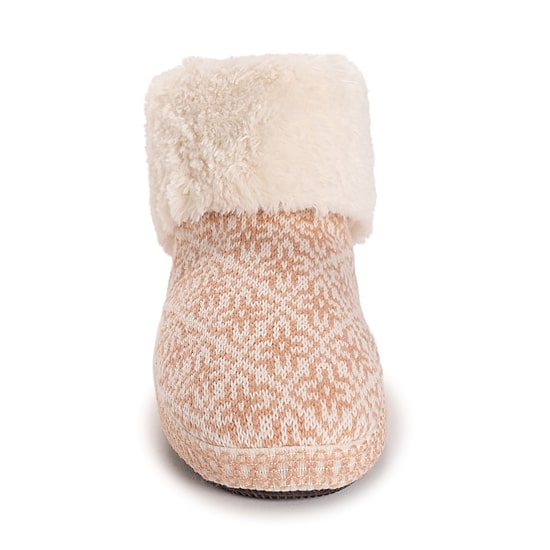 Muk Luks Womens Memory Foam Slip Resistant Bootie Slippers