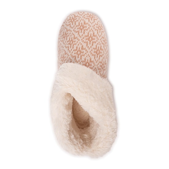 Muk Luks Womens Memory Foam Slip Resistant Bootie Slippers