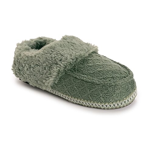 Muk Luks ml F 26 Ds Slippers Womens Memory Foam Slip Resistant Slip-on Slippers In Green