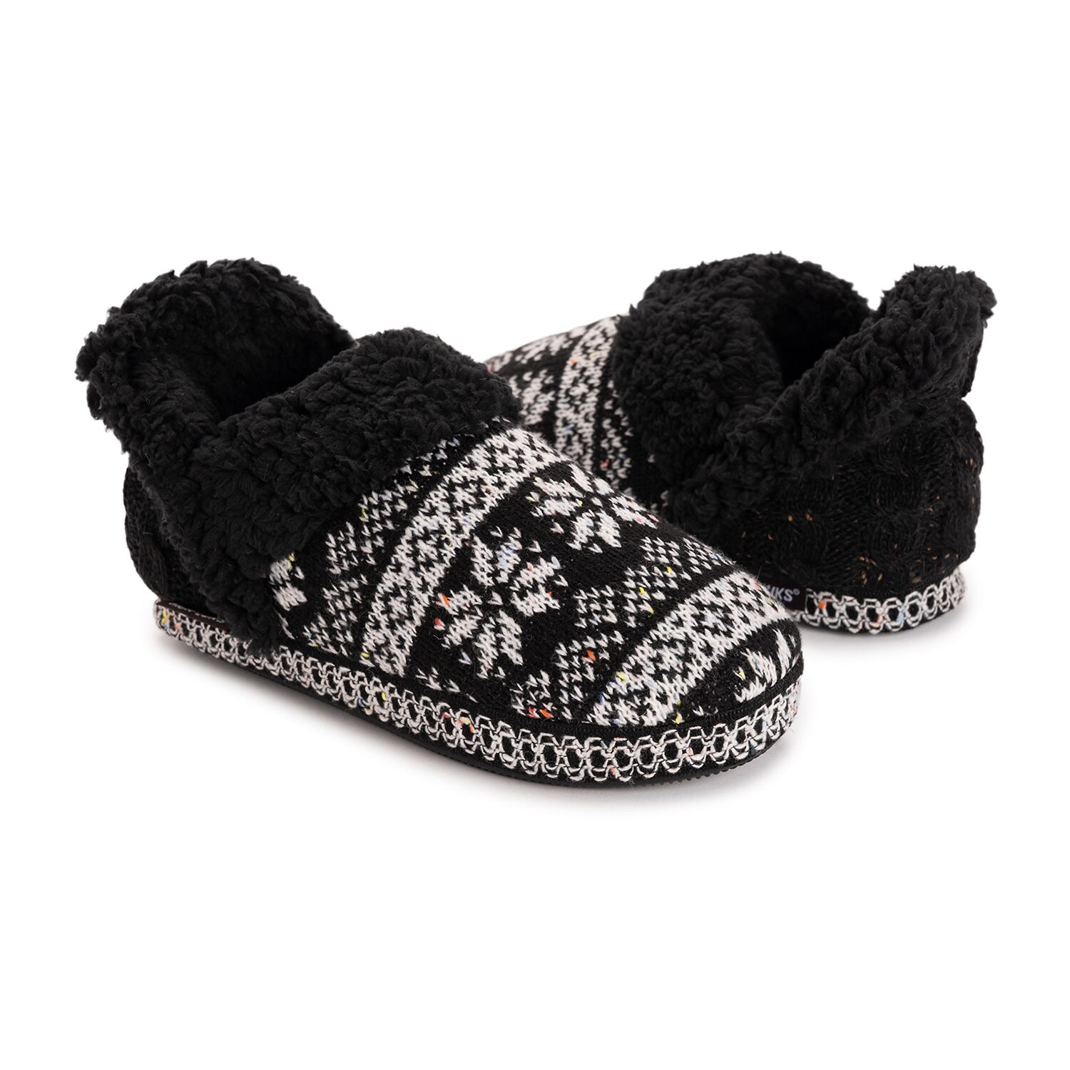 Muk Luks Ml F 26 Ds Slippers Womens Memory Foam Slip Resistant Slip-On