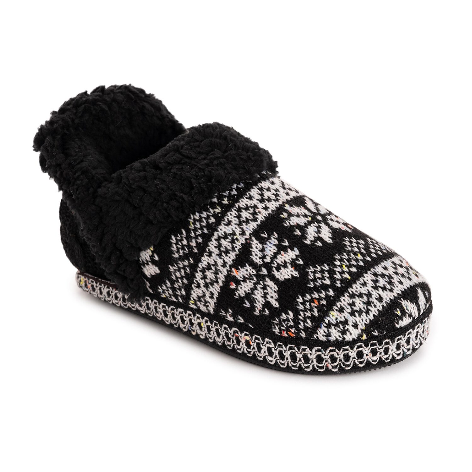 Muk Luks Ml F 26 Ds Slippers Womens Memory Foam Slip Resistant Slip-On