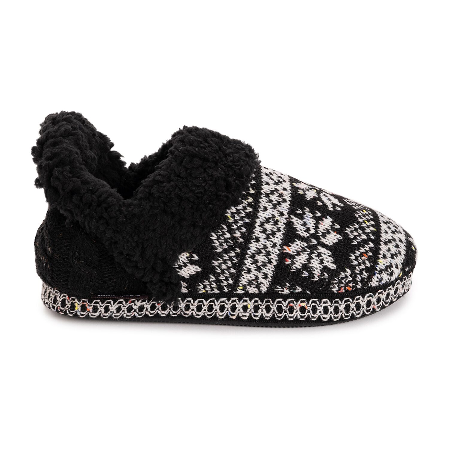 Muk Luks Ml F 26 Ds Slippers Womens Memory Foam Slip Resistant Slip-On