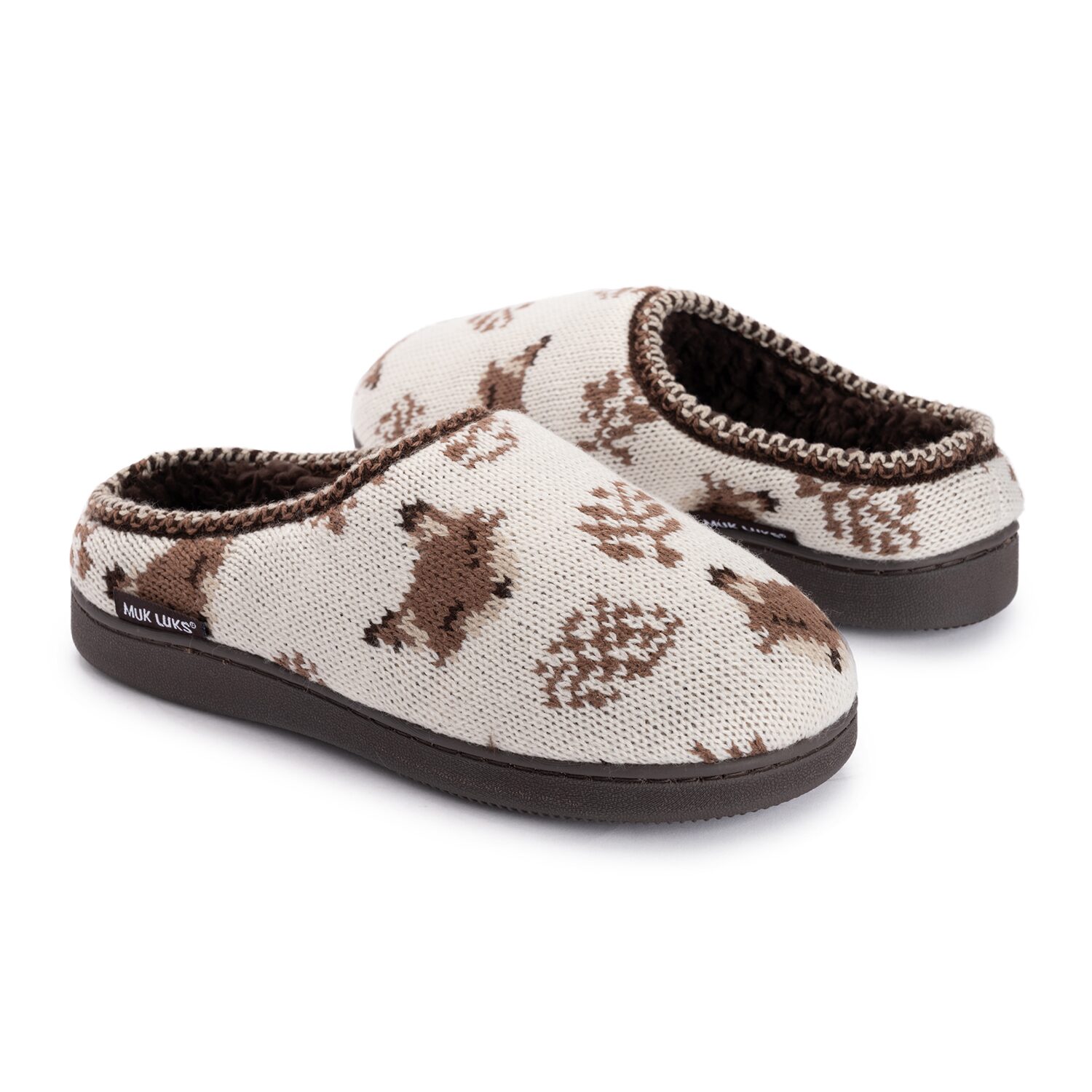 Muk Luks Ml F 26 Ds Slippers Womens Memory Foam Slip Resistant Clog