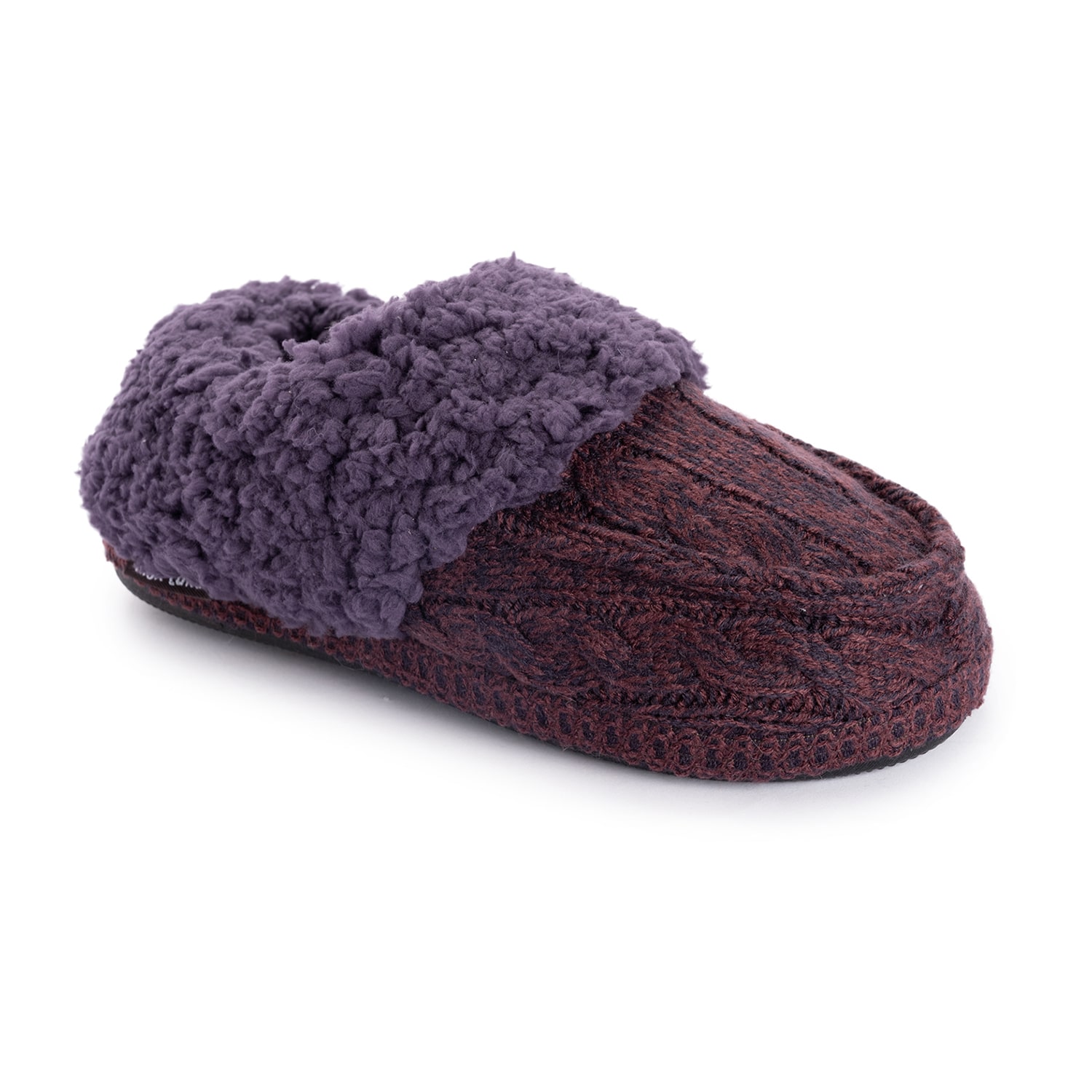 Muk Luks Ml F 26 Ds Slippers Womens Memory Foam Slip Resistant Slip-On