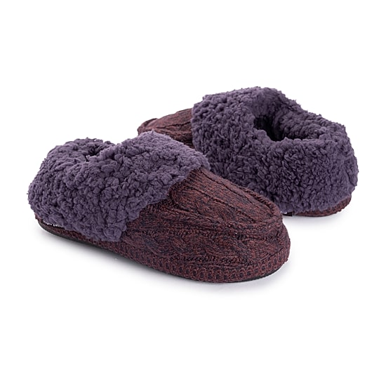 Muk Luks Womens Memory Foam Slip Resistant Slip-On Slippers