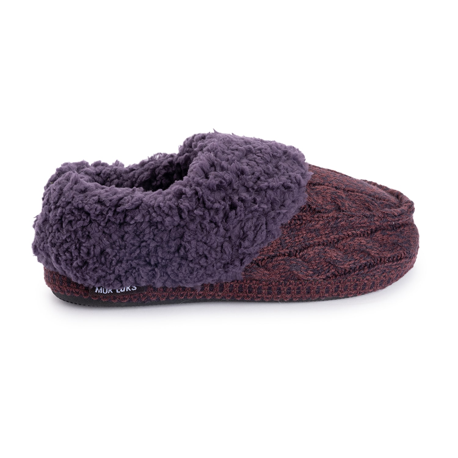 Muk Luks Ml F 26 Ds Slippers Womens Memory Foam Slip Resistant Slip-On