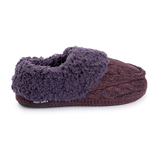 Muk Luks Womens Memory Foam Slip Resistant Slip-On Slippers