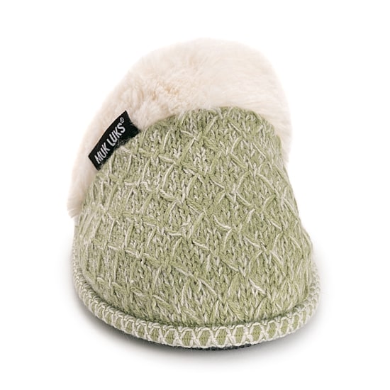 Muk Luks Womens Memory Foam Slip Resistant Slip-On Slippers