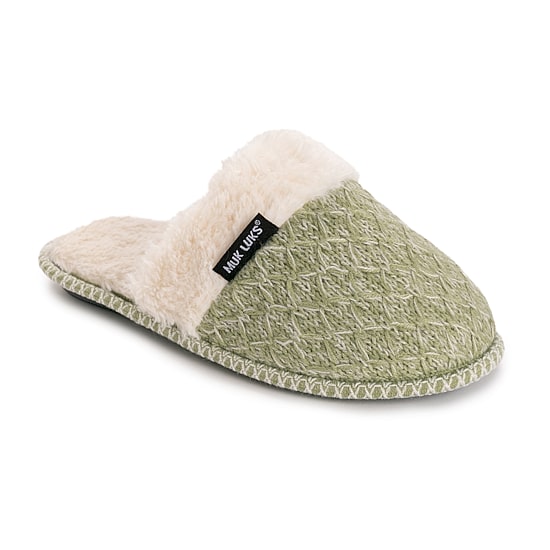 Muk Luks Womens Memory Foam Slip Resistant Slip-On Slippers