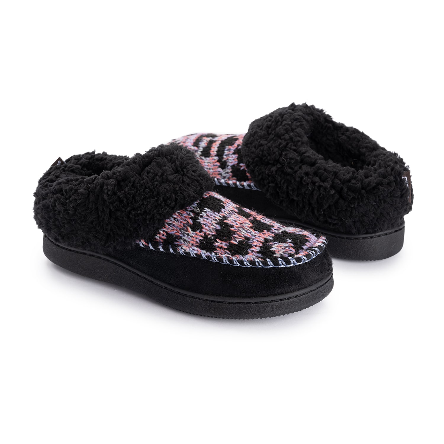 Muk Luks Ml F 26 Ds Slippers Womens Memory Foam Slip Resistant Slip-On