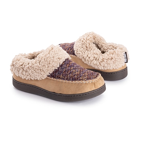 Muk Luks Womens Memory Foam Slip Resistant Slip-On Slippers