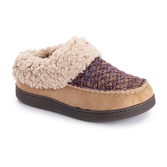 Muk Luks Womens Memory Foam Slip Resistant Slip-On Slippers