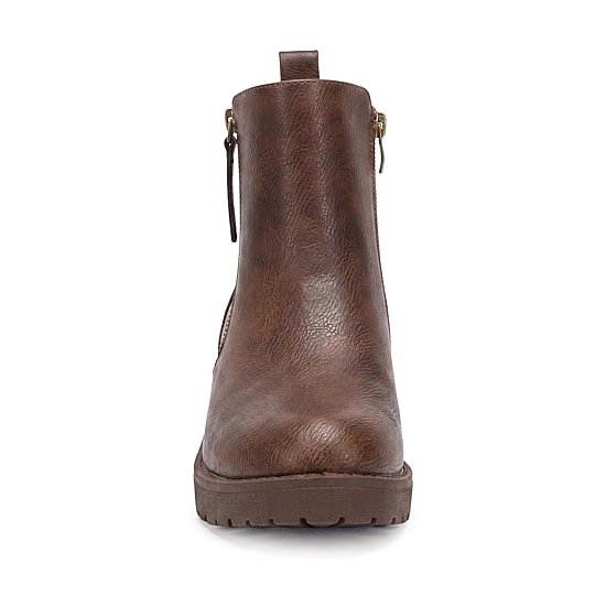 Pop Womens Elspeth Block Heel Booties