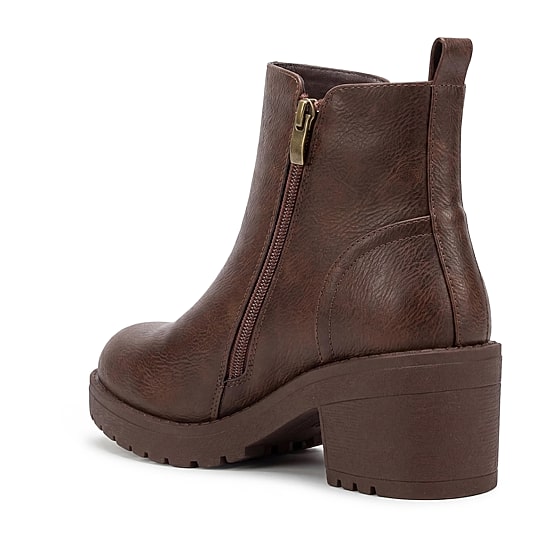 Pop Womens Elspeth Block Heel Booties