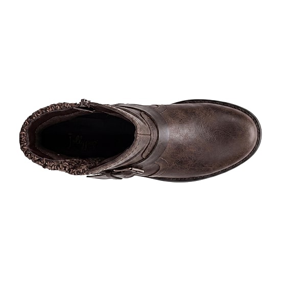 Pop Womens Liotta Flat Heel Motorcycle Boots