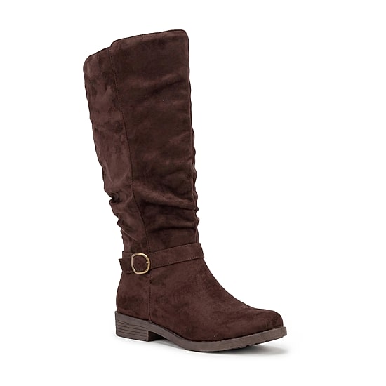 Pop Womens Kayley Flat Heel Slouch Boots