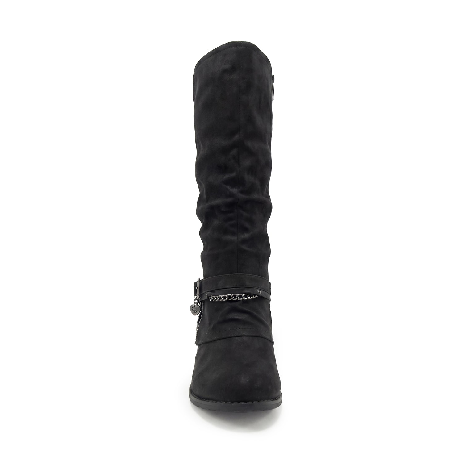 Pop Womens Devante Block Heel Slouch Boots