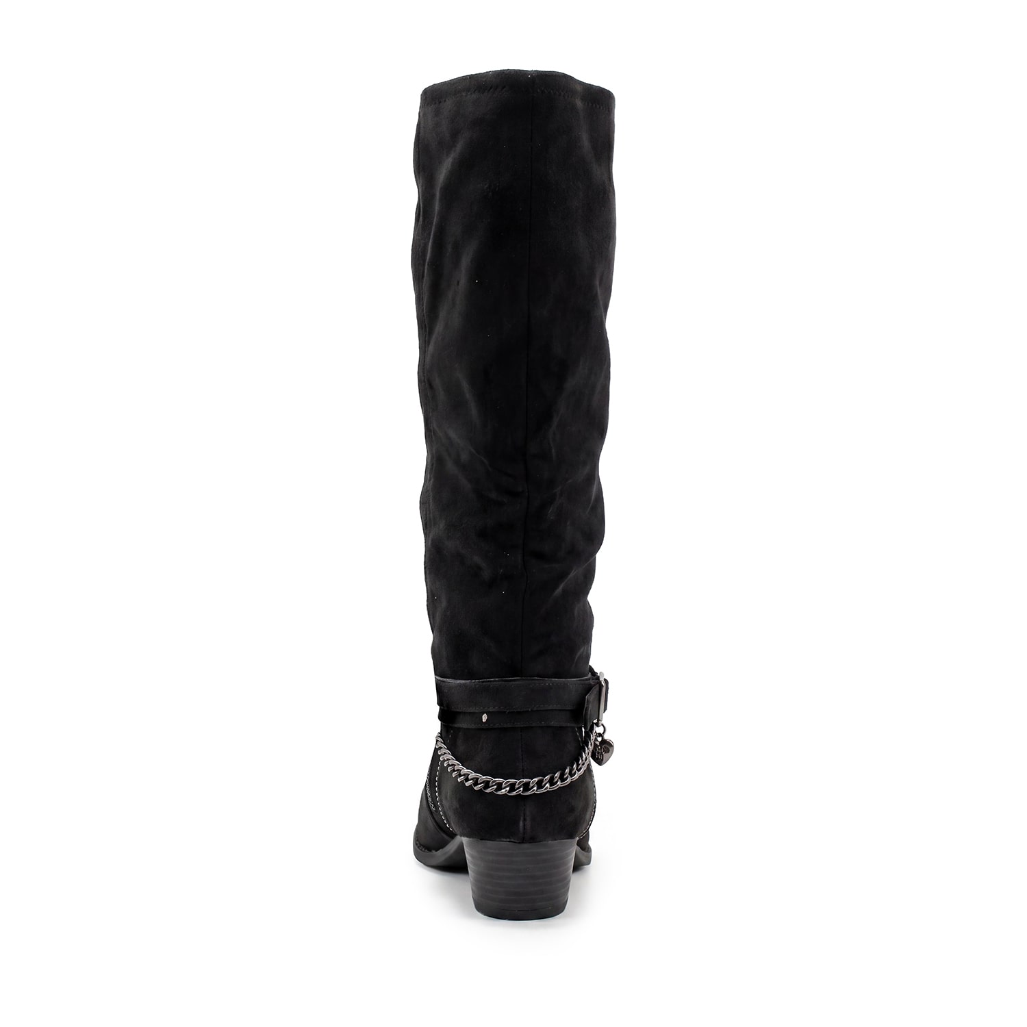 Pop Womens Devante Block Heel Slouch Boots