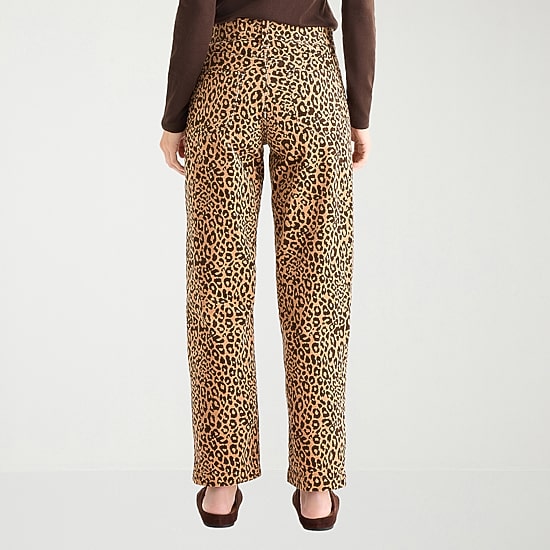 St. John's Bay Womens Tall High Rise Wide Leg Corduroy Pant