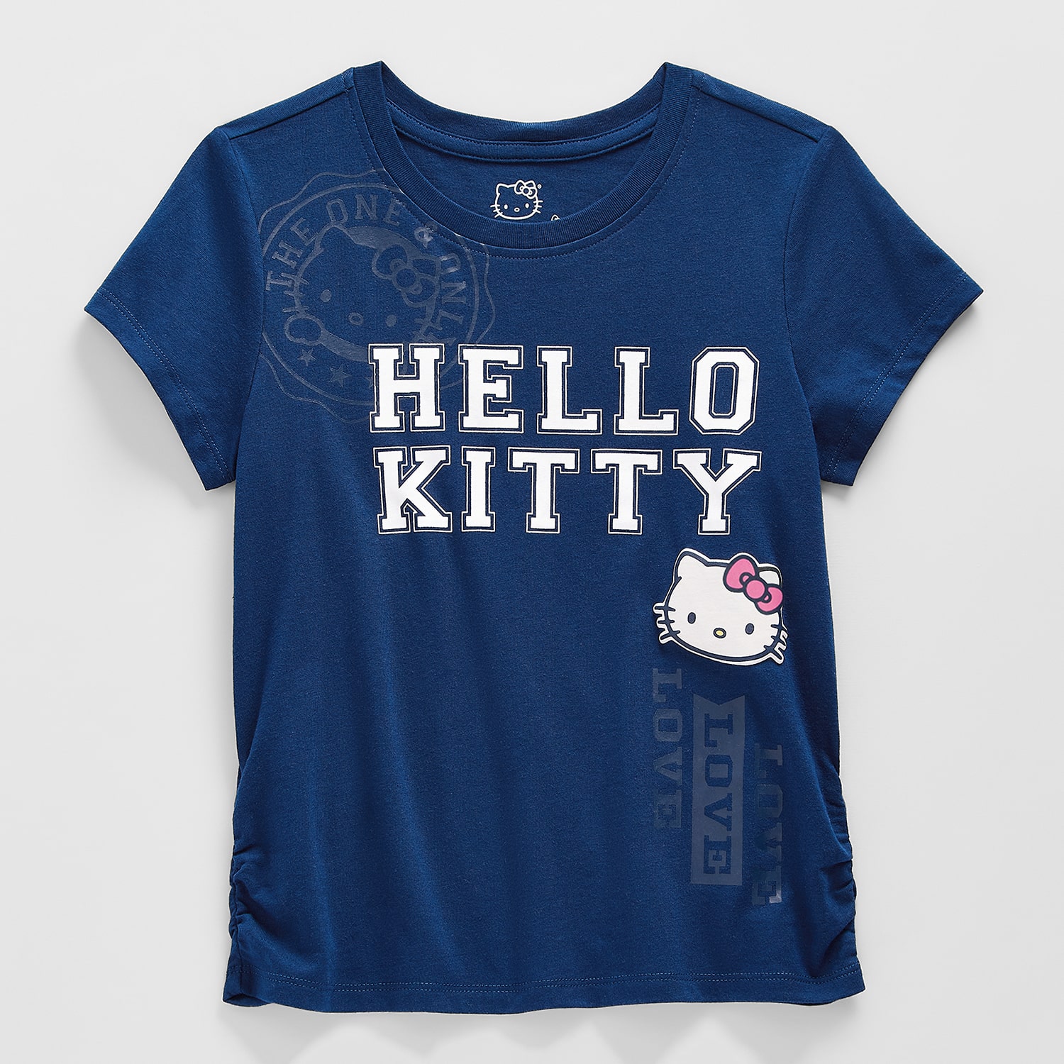 Little & Big Kid Girls Crew Neck Short Sleeve Regular Fit Hello Kitty Graphic T-Shirt