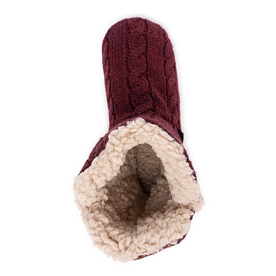Muk Luks Womens Memory Foam Slip Resistant Bootie Slippers