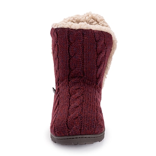 Muk Luks Womens Memory Foam Slip Resistant Bootie Slippers