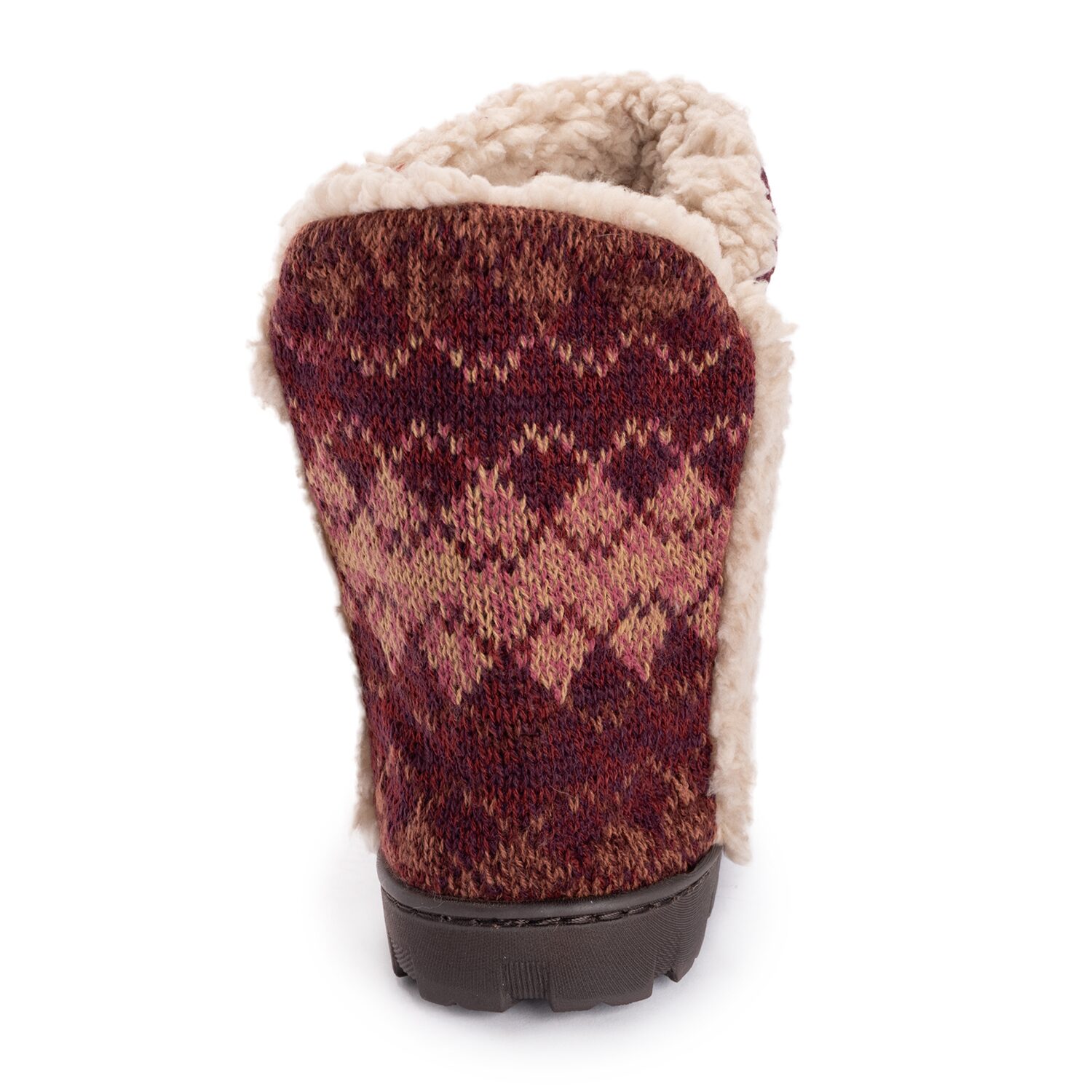 Muk Luks Ml F 26 Ds Slippers Womens Memory Foam Slip Resistant Bootie