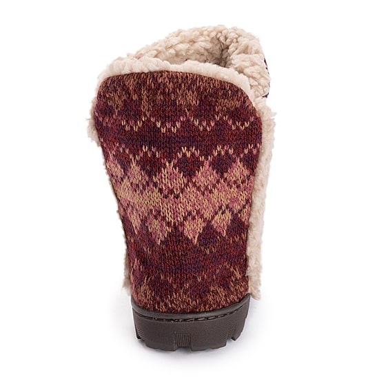 Muk Luks Womens Memory Foam Slip Resistant Bootie Slippers