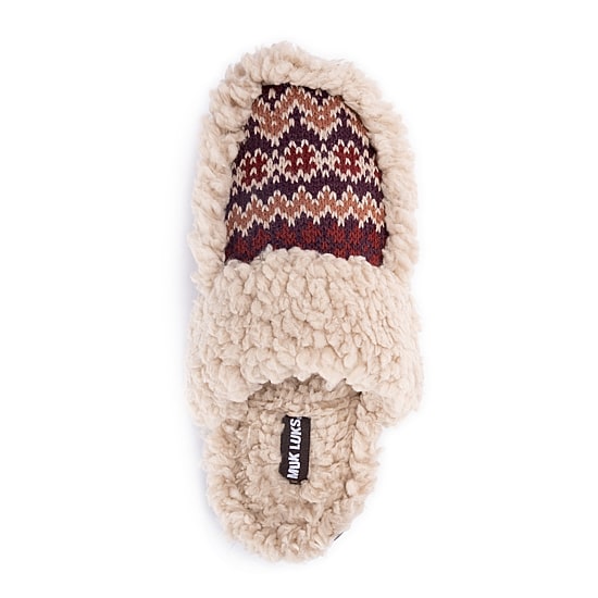 Muk Luks Womens Memory Foam Slip Resistant Slip-On Slippers