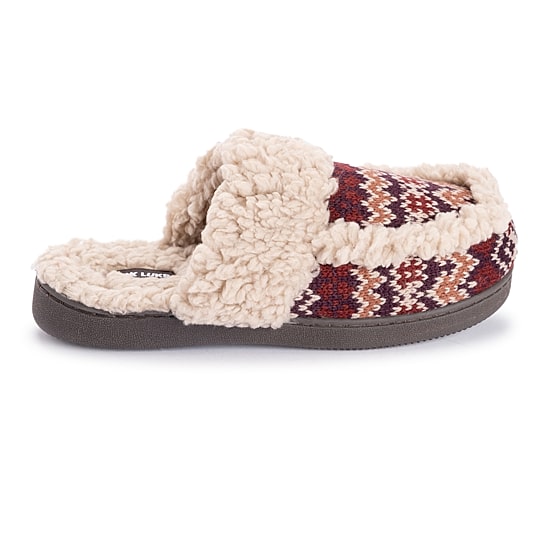 Muk Luks Womens Memory Foam Slip Resistant Slip-On Slippers